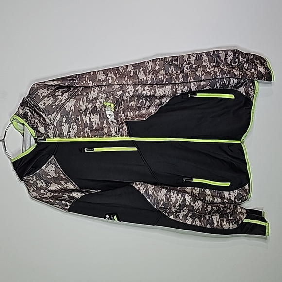 FXR XXL black and brown camo extreme performance zip up hoodie - Picture 1 of 5